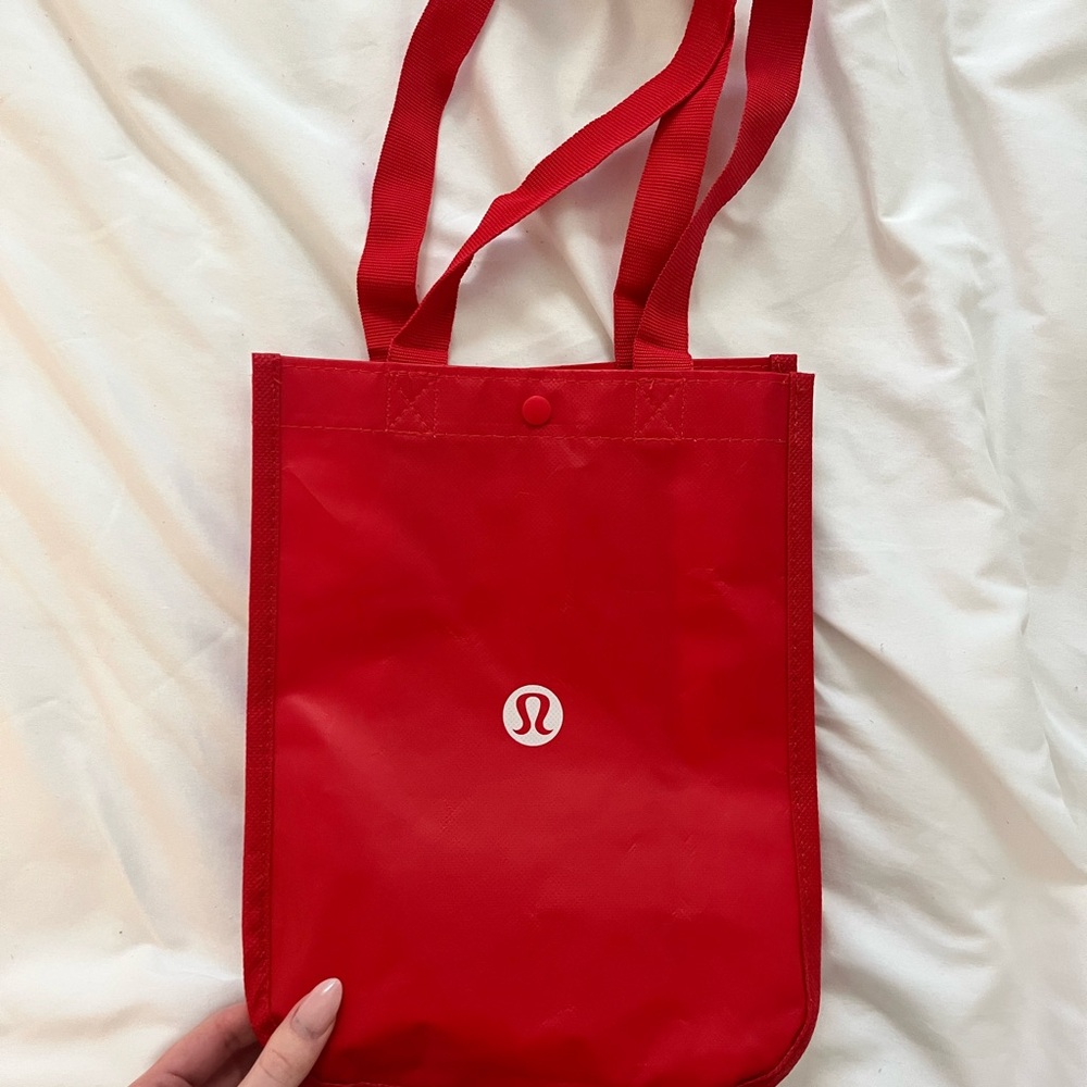 Lululemon Athletica Small Red Tote Bag